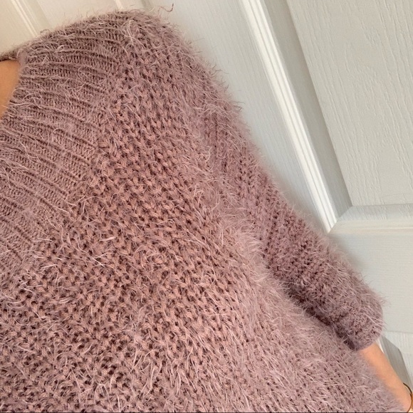 RESERVED 🔒Pastel Plum Super Soft Fuzzy Sweater - Picture 5 of 5